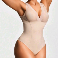 Deep-V Shapewear Thong Bodysuit